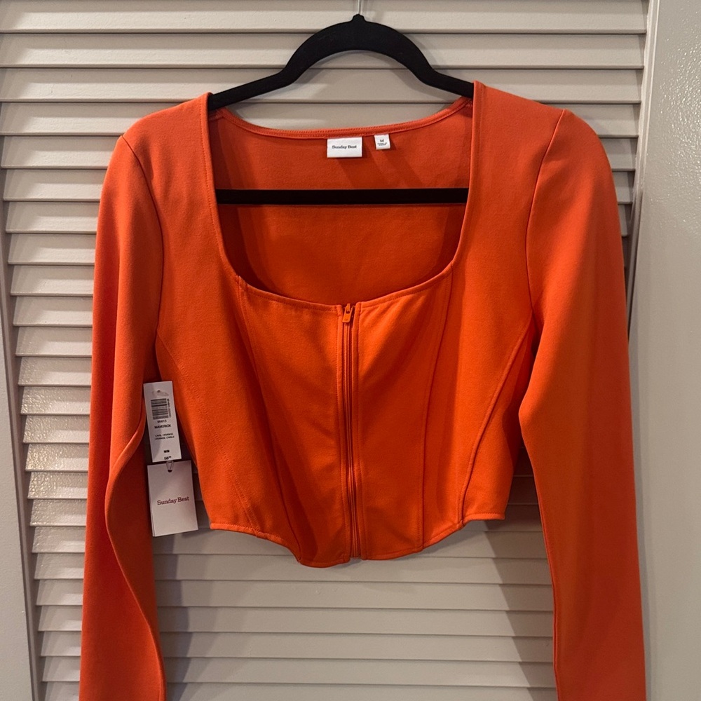 Aritzia Bold Orange Jacket